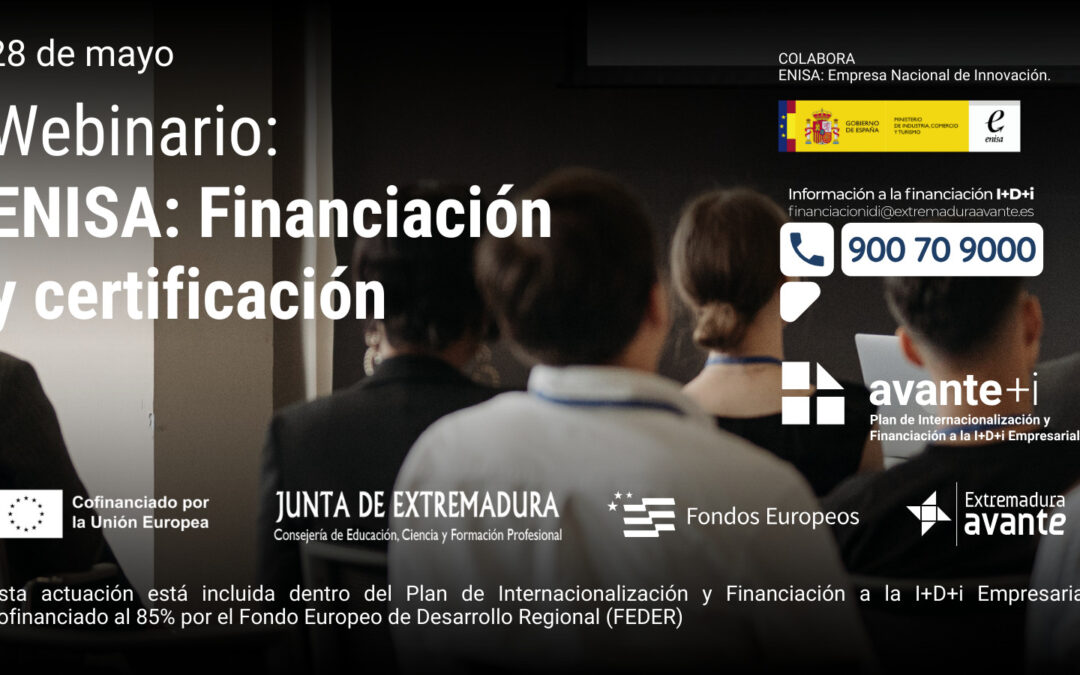 Webinario: ENISA: financiación y certificación