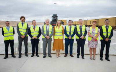 María Guardiola inaugura la Terminal Ferroviaria de la Plataforma Logística de Badajoz: “va a situar a Extremadura como un núcleo clave en el intercambio de mercancías”