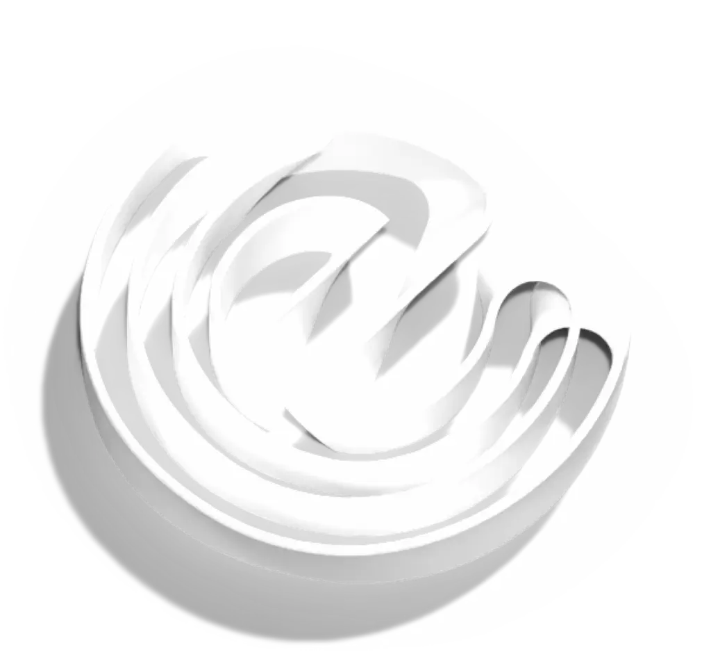 Logotipo circular blanco con letra Z en relieve