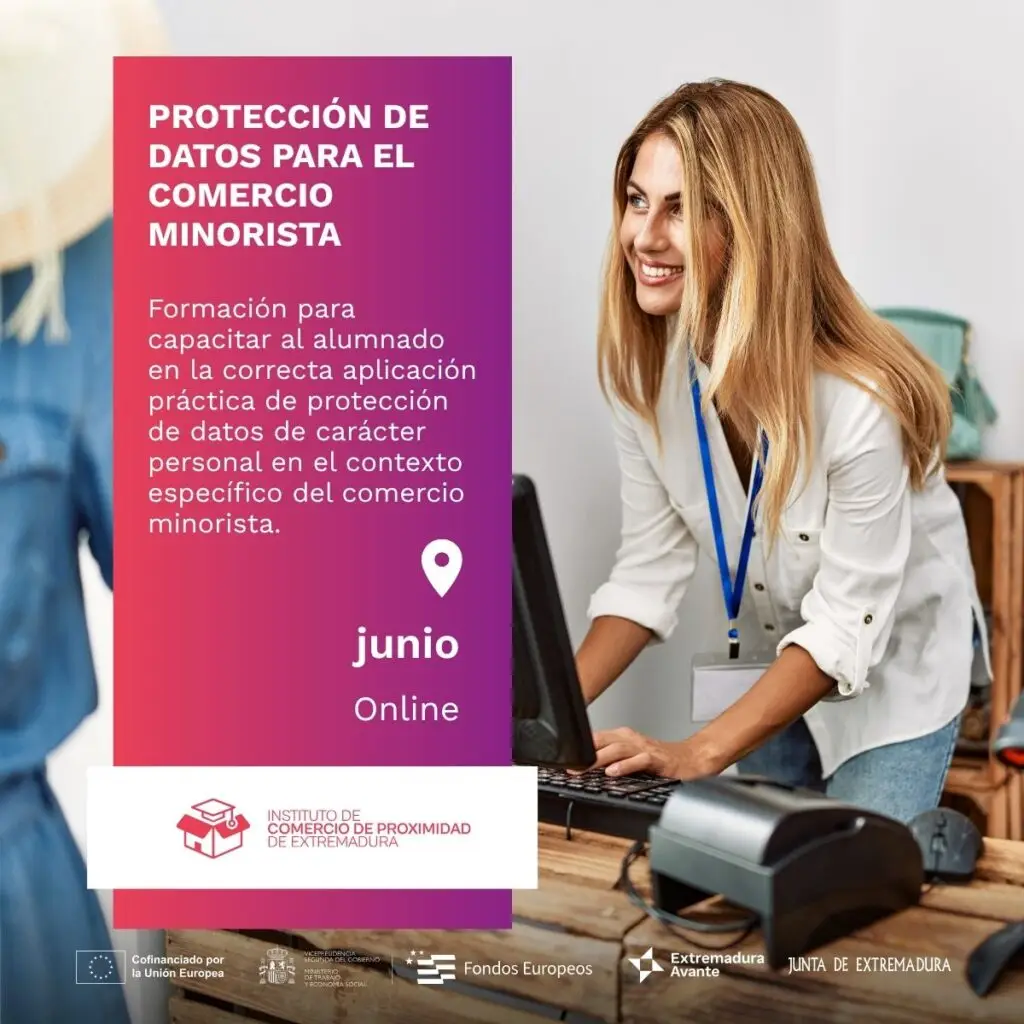 Curso online protección de datos comercio minorista