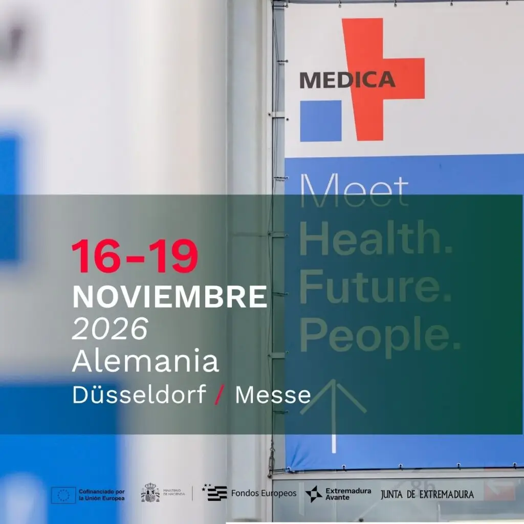 Cartel de feria médica MEDICA en Alemania
