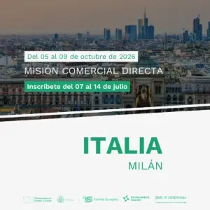 Cartel misión comercial a Milán 2026