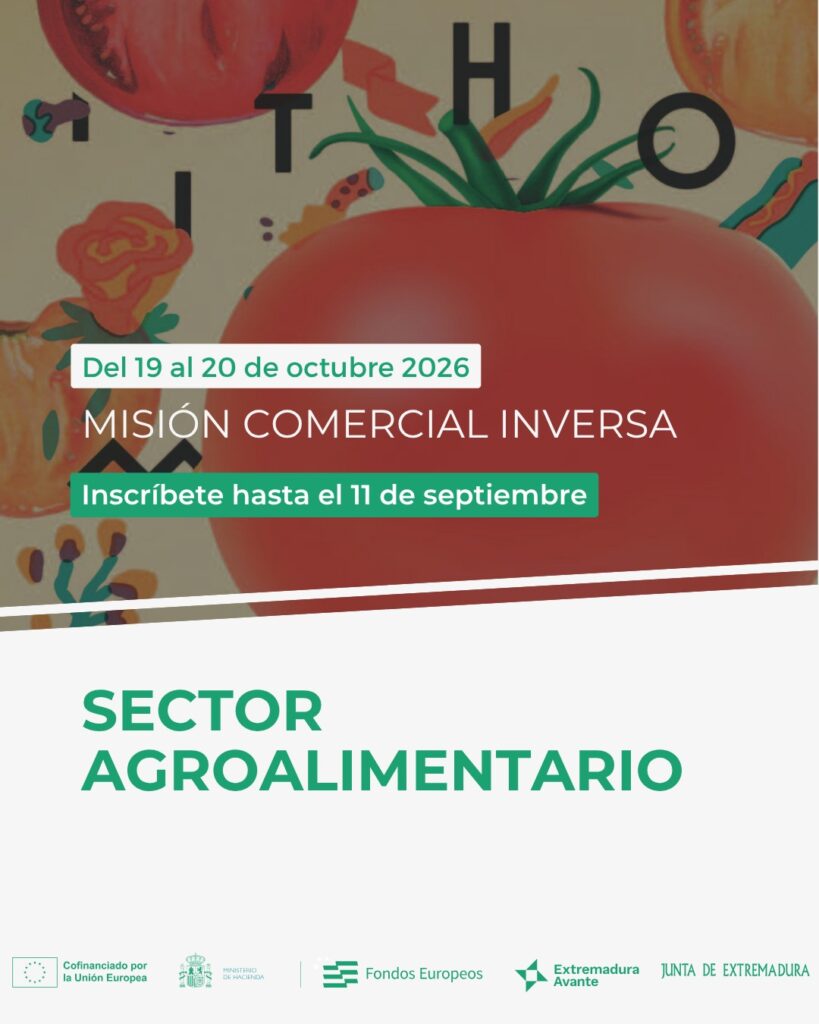 Cartel misión comercial sector agroalimentario 2026