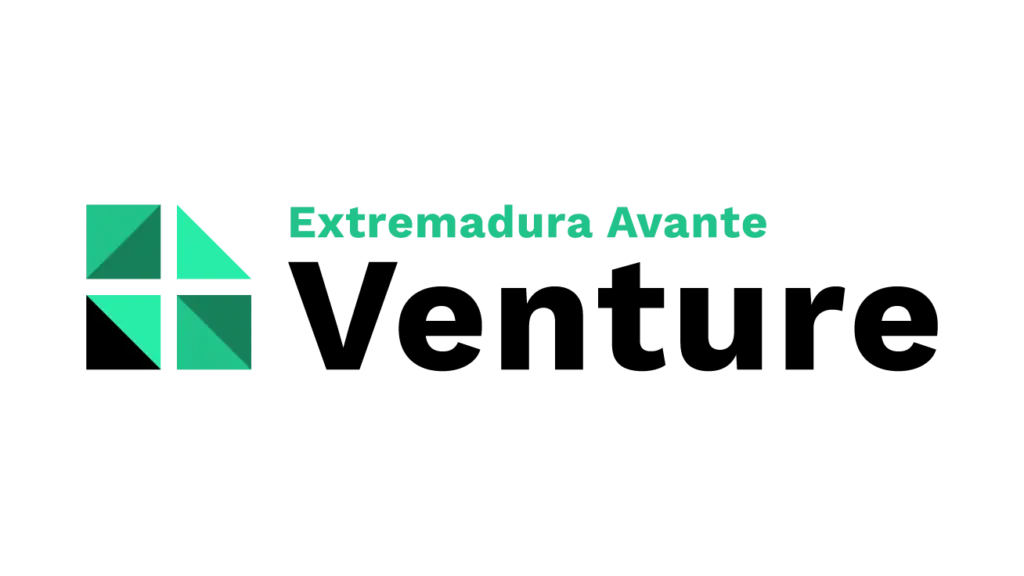 Logotipo de Venture con lema Extremadura Avante